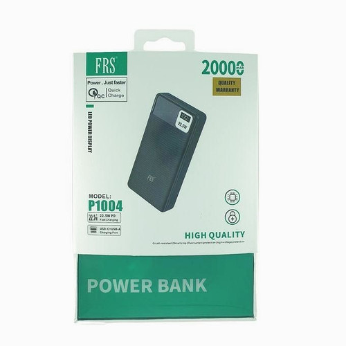 پاوربانک FRS. 1004. ظرفیت 20000 میلی آمپر